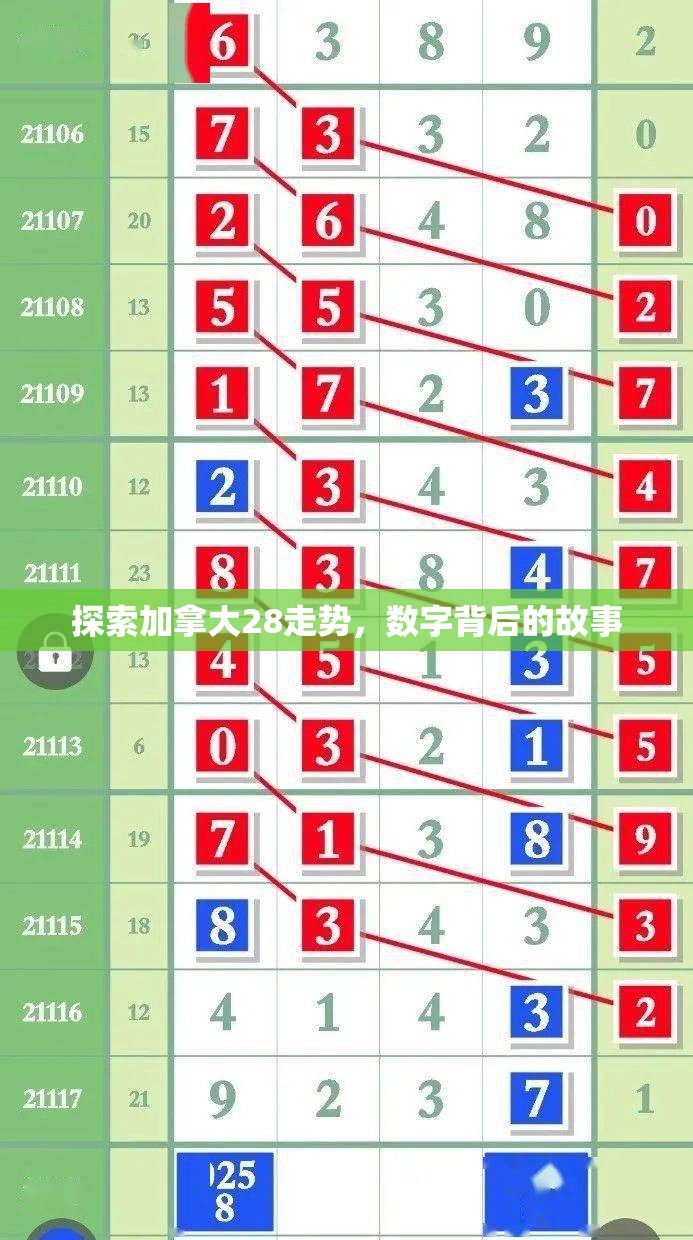 探索加拿大28走势，数字背后的故事