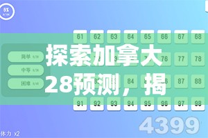 探索加拿大28预测，揭示未来的可能性与挑战