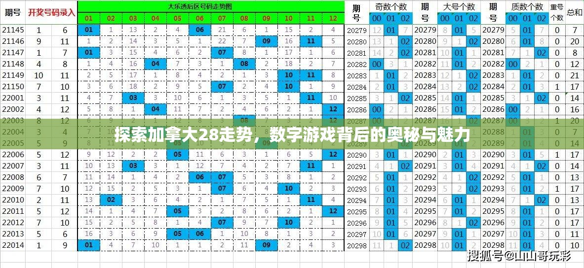 探索加拿大28走势，数字游戏背后的奥秘与魅力