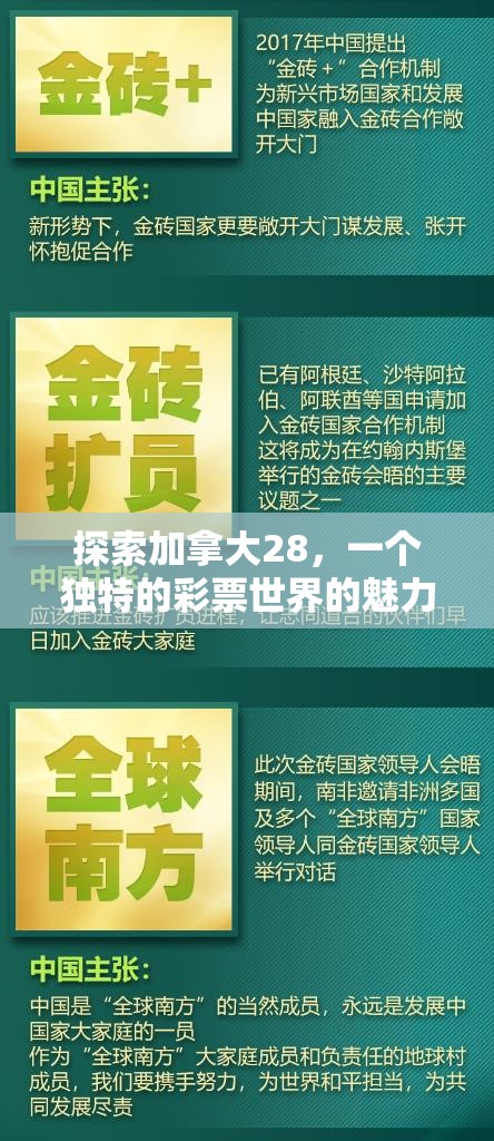 探索加拿大28，一个独特的彩票世界的魅力