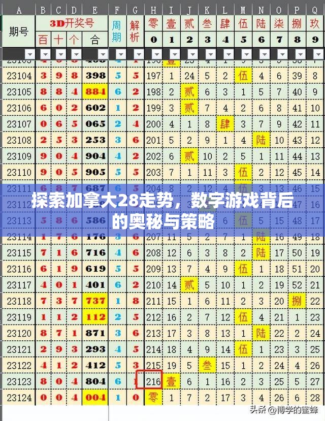 加拿大28开奖，探索数字彩票的魅力与挑战