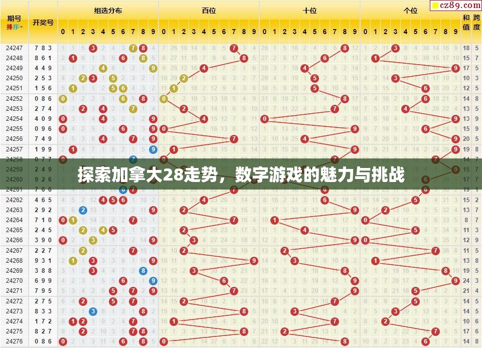 探索加拿大28走势，数字游戏的魅力与挑战