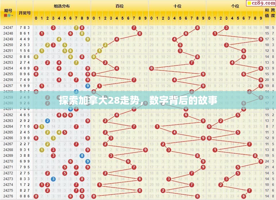 探索加拿大28走势，数字背后的故事