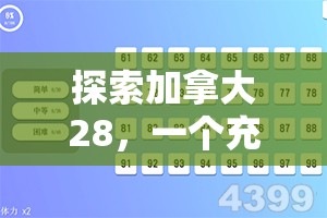 探索加拿大28，一个充满魅力的数字游戏世界