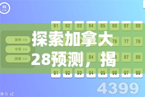 探索加拿大28预测，揭示数字游戏的奥秘与挑战