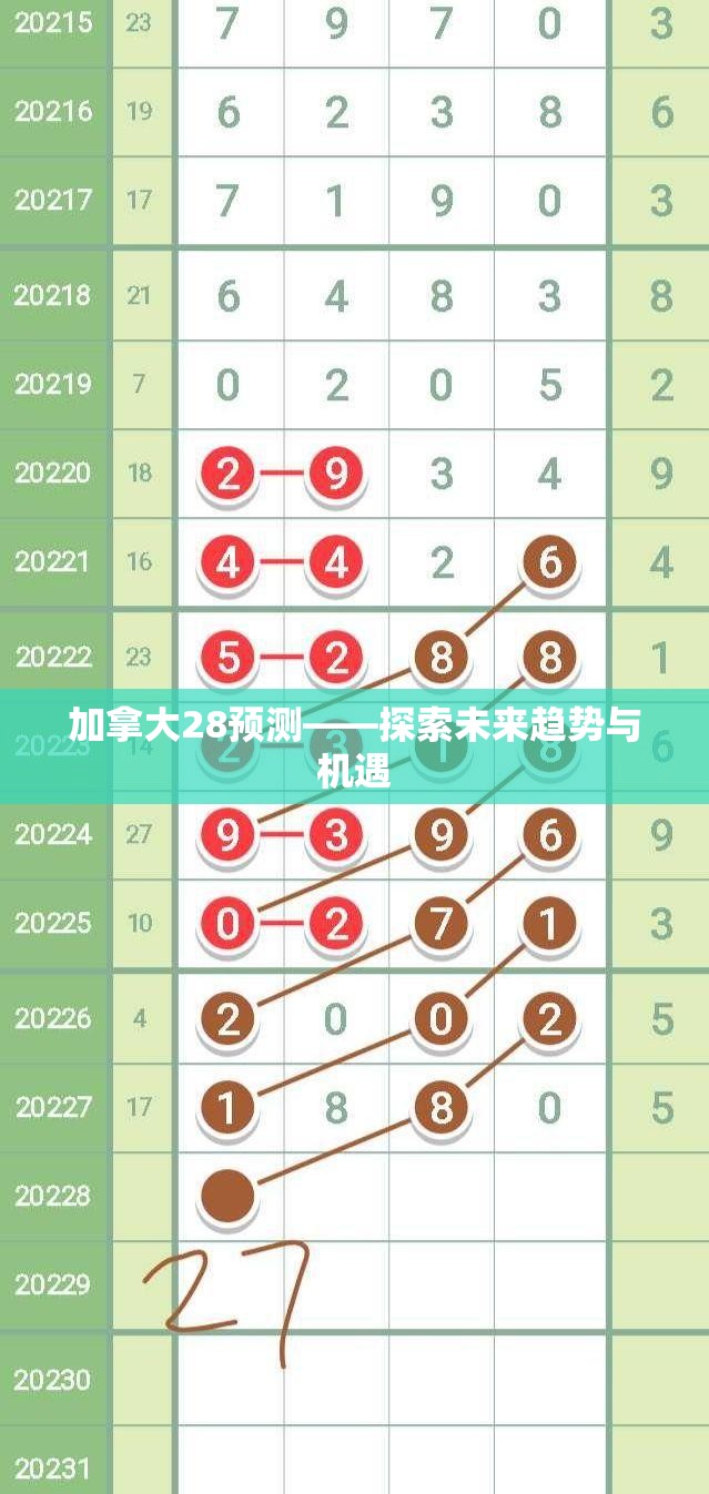 加拿大28预测——探索未来趋势与机遇