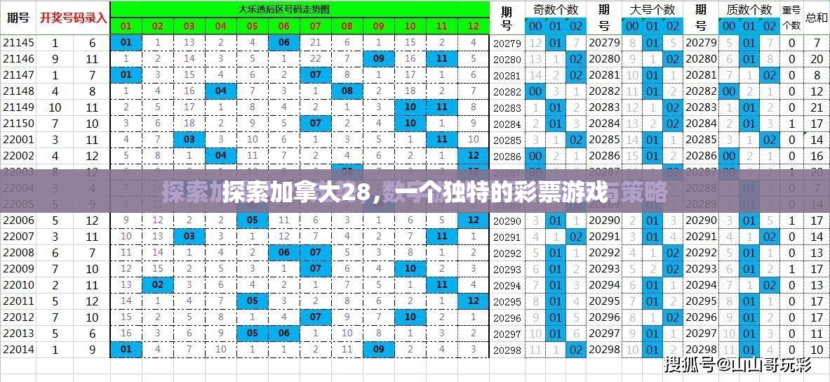 探索加拿大28，一个独特的彩票游戏