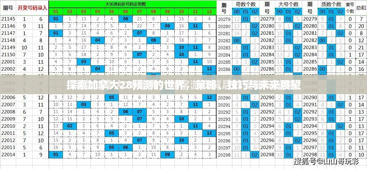 探索加拿大28预测的世界，策略、技巧与未来展望